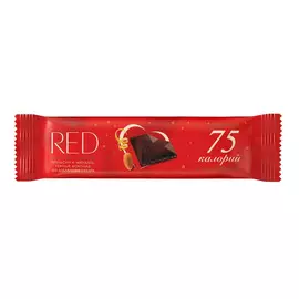 Шоколад RED темный с апельсином и миндалем, без сахара, на 50% меньше калорий, 26 г