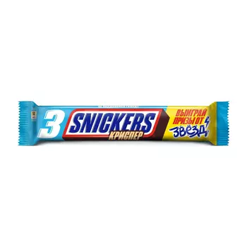 Шоколадный батончик Snickers Криспер, 60 г