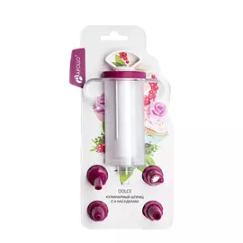 Шприц кулинарный Apollo Dolce с 4 насадками 1 л