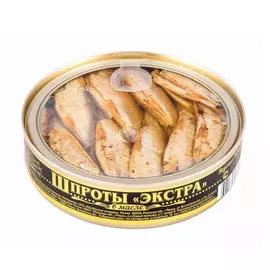 Шпроты Вкусные консервы в масле 160 г