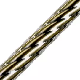 Штанга Уют d25 ост витая бронза 220см