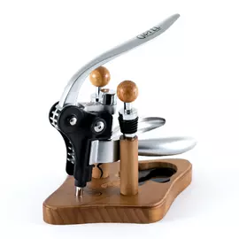 Штопор рычажный Gipfel в наборе на деревянной подставке