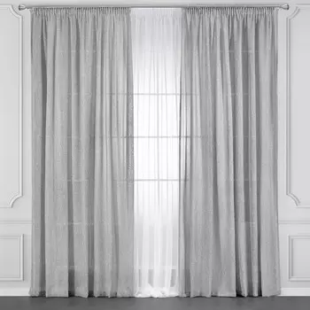 Штора Daily By T Бланш серый 200х270 см