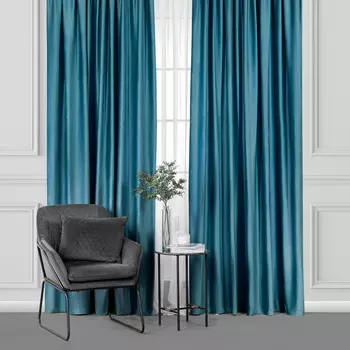 Штора Daily by Togas Хана зеленая 200х270 см 2 предмета