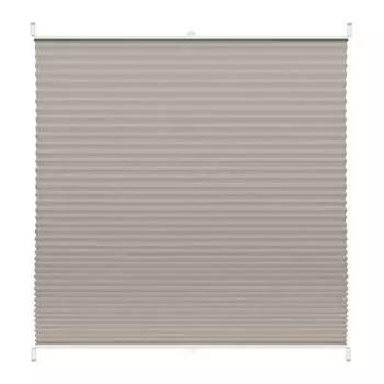 Штора Decofest плиссе плайн серый 80х160