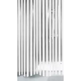 Штора для ванной Kleine Wolke Noa прозрачная с белым 180х200 см