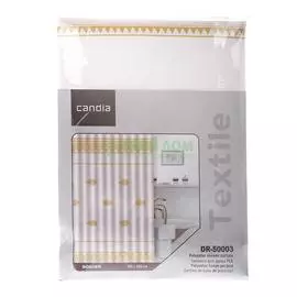 Штора для ванной комнаты Candia 180х200 см Light-Brown (DR-50003)