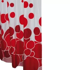Штора для ванной Ridder Aquamod Kani белая с красным 200х180 см