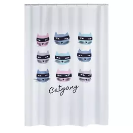 Штора для ванной Ridder Catgang разноцветная 200х180 см