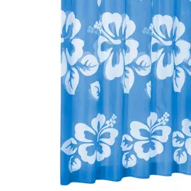Штора для ванной Ridder Flowerpower синий 180x200 см