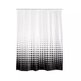 Штора для ванных комнат Blacky черный 180Х200 Ridder