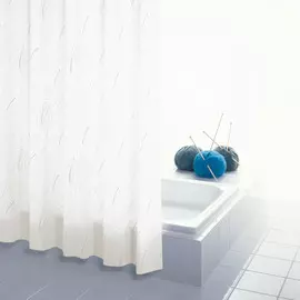 Штора для ванных комнат Mikadо бежевый/коричневый 180*200 Ridder