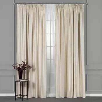 Штора на шторной ленте Daily By T Венуа экрю 200x270 см 2 предмета