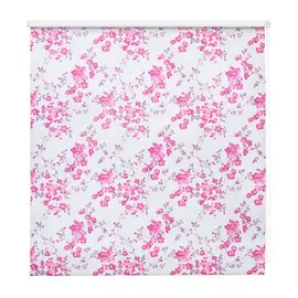 Штора рулонная Decofest Акварельные цветы 50х160 см