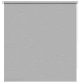 Штора рулонная Decofest Блэкаут Сатин Серый 160x175 см