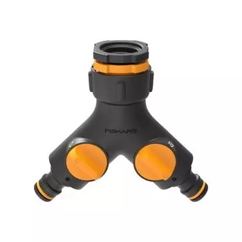 Штуцер Fiskars двухканальный с системой вкл/выкл