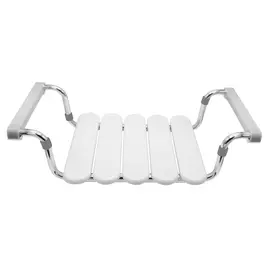 Сиденье в ванну Ridder Pro белое с серебряным 63,5х36х17 см