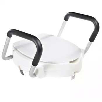 Сидение для унитаза Ridder с крышкой и с поручнями