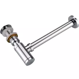 Сифон для раковины Boheme серебряный 32х14 см