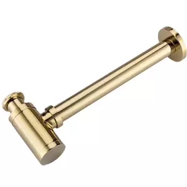 Сифон для раковины Boheme золотой 32х14 см