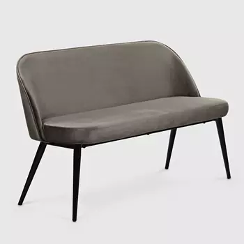 Скамья Shengfang Эви серая 130х55х80 см