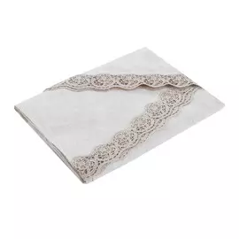 Скатерть круглая с кружевом d180 Laroche