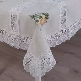 Скатерть Laroche светлый лен 150х180 см