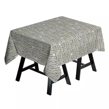 Скатерть отбеленная набивная Лён Наш Верба 145х180 см