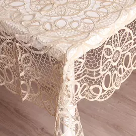 Скатерть с кружевом 85х85 Laroche