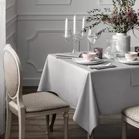 Скатерть TOGAS Лидия 160х180 см серый
