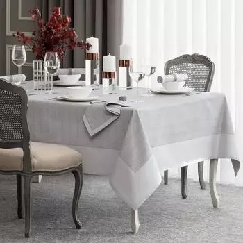 Скатерть Togas Рентон серая 170х250 см