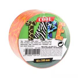 Скотч канцелярский Koopman с узором 500x4,8 см