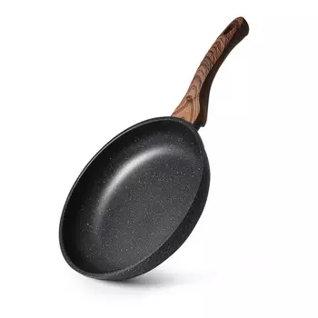 Сковорода Fissman Natura алюминиевая тёмно-серая 26х5,5 см