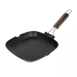 Сковорода-гриль 26x26 см со склад ручкой Italcast