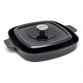 Сковорода-гриль Woll с прессом для стейка 28х28 см
