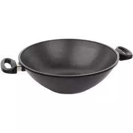 Сковорода-вок с фиксированными ручками AMT Gastroguss 32х11 см