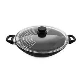 Сковорода-вок со стеклянной крышкой 32 см SKK (0275SKK)