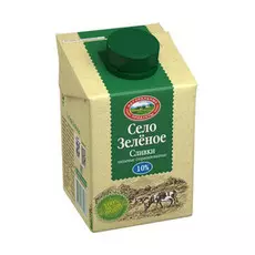 Сливки Село зеленое 10% 200 г