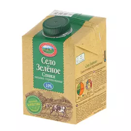 Сливки Село Зеленое питьевые пастеризованные 10% 0,5 л
