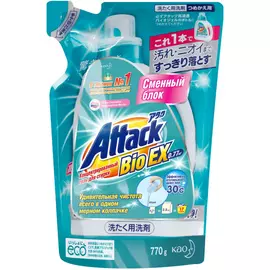 Сменный блок гель для стирки Attack BioEX 0,77 кг