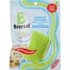 Сменник Breesal для BIO поглотителя запаха и влаги холодильника, 80 г, 30 дней