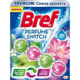 Сменный туалетный блок Bref Perfume Switch цветущая яблоня-лотос 50 г