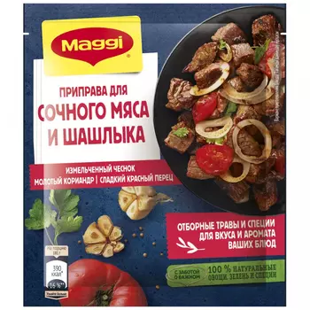 Смесь специй Maggi для шашлыка из мяса по-домашнему, 20 г