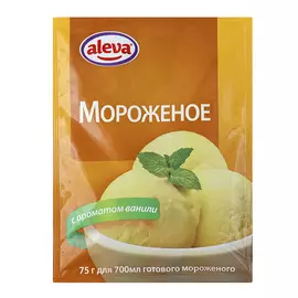 Смесь сухая Aleva Мороженое с ароматом ванили 75 г