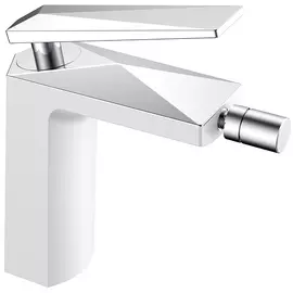 Смеситель для биде Boheme Venturo белый с серебряным 5х17,5х20 см