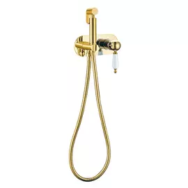 Смеситель для биде с гарнитуром Boheme Imperiale золотой 20,8х7х17 см