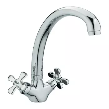 Смеситель для кухонной мойки RUSH Sakhalin хром