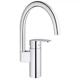 Смеситель для мойки высокий излив Grohe wave