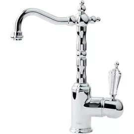 Смеситель для раковины Boheme Brillante Ripresa серебряный 21х12,5х30,2 см