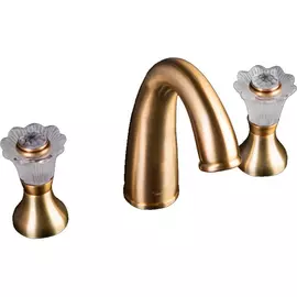 Смеситель для раковины Boheme Camelia бронзовый 4,8х17х17 см